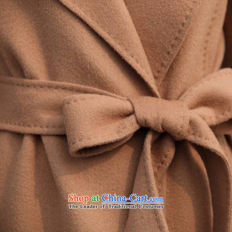 Mine-mai (LEIMAI) 2015 autumn and winter coats new double-side in long double-sided cashmere overcoat hand-made woolen coats of Sau San plain and color S mine Mai (LEIMAI) , , , shopping on the Internet
