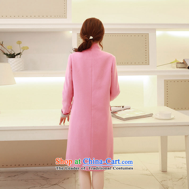 The interpolator Angel 2015 a wool coat winter new women's Korea long-sleeved Pullover pure color woolen coat gross? The Red M, Female jacket angel's shopping on the Internet has been pressed.
