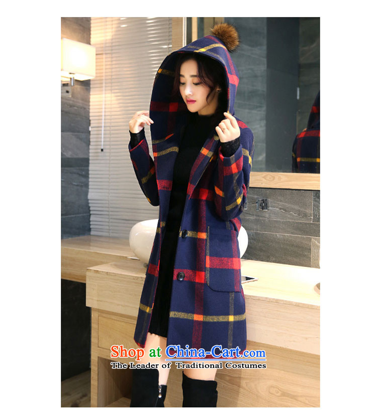 2015 Autumn and Winter Storm girls new grid gross girls coat? Long Korean Sau San video thin double-cap stylish girl jacket? gross red and yellow color of coats M picture, prices, brand platters! The elections are supplied in the national character of distribution, so action, buy now enjoy more preferential! As soon as possible.