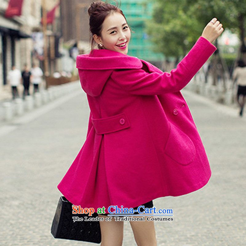 On the basis of Yan Yi are 2015 autumn and winter clothes for Sau San in the stylish gross long graphics thin warm Wild Hair Girl F2597 coats of what RED M based on Yan Yi are , , , shopping on the Internet