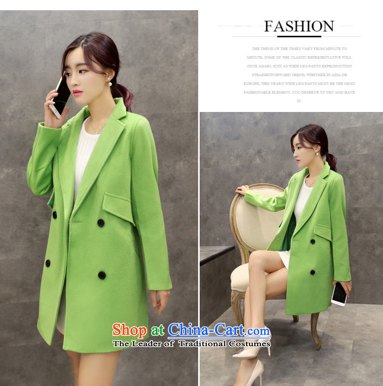 Bai shi di 2015 new coats female Gross Gross?? In Korean jacket Long Hoodie Sau San RED  M picture, prices, brand platters! The elections are supplied in the national character of distribution, so action, buy now enjoy more preferential! As soon as possible.