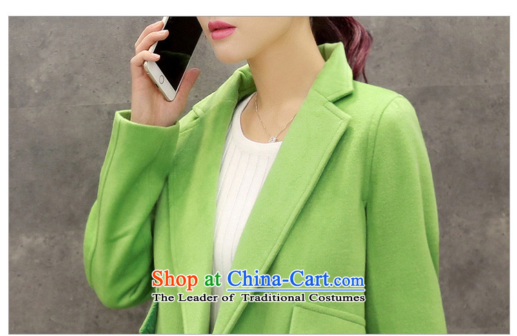 Bai shi di 2015 new coats female Gross Gross?? In Korean jacket Long Hoodie Sau San RED  M picture, prices, brand platters! The elections are supplied in the national character of distribution, so action, buy now enjoy more preferential! As soon as possible.