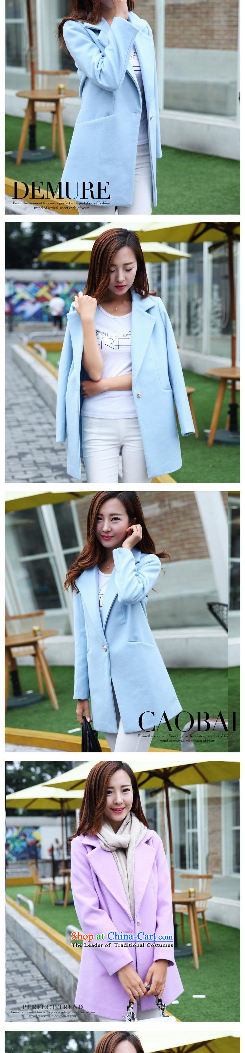 The well-being of autumn and winter 2015 met the new Korean women in long hair? female suits for coat large a light gray L picture, prices, brand platters! The elections are supplied in the national character of distribution, so action, buy now enjoy more preferential! As soon as possible.