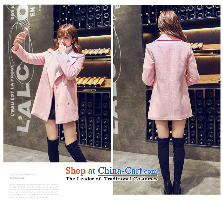 Let the sea Gore gross? female 2015 autumn and winter coats thick wool coat stylish? thermal wear pink S PHOTO 222, prices, brand platters! The elections are supplied in the national character of distribution, so action, buy now enjoy more preferential! As soon as possible.