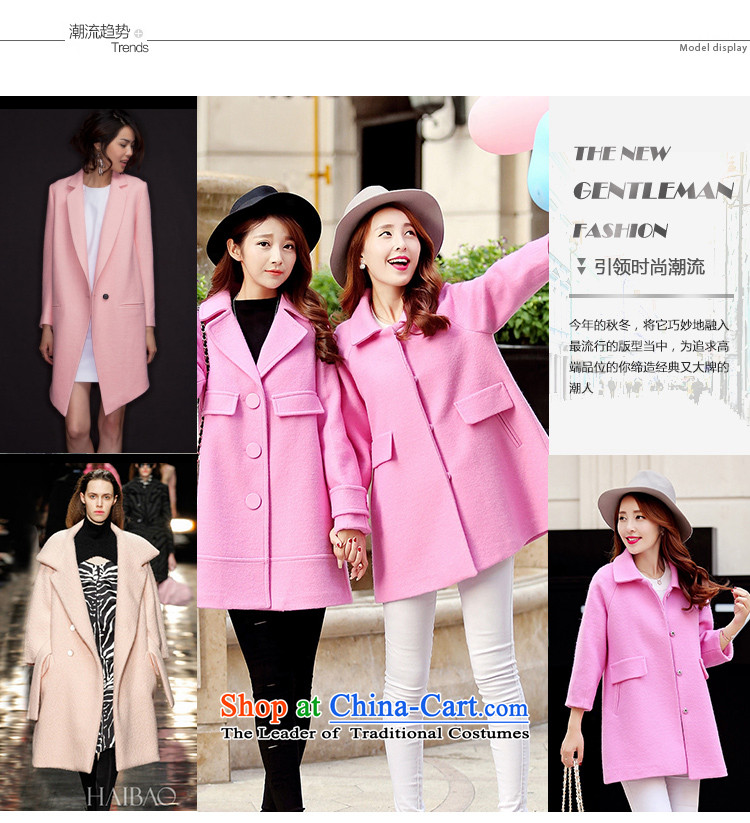 Selina Chow herbs 2015 Fall/Winter Collections of new large relaxd cloak gross? Korean female jacket small wind stylish Sau San video-thin thick wool coat girl in long?) in RED M picture, prices, brand platters! The elections are supplied in the national character of distribution, so action, buy now enjoy more preferential! As soon as possible.