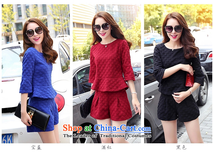 Love is the Fall 2015 new products Sau San video thin solid-colored T-shirt women and two kits incense wind shorts stylish Suite 9670 wine red XL Photo, prices, brand platters! The elections are supplied in the national character of distribution, so action, buy now enjoy more preferential! As soon as possible.