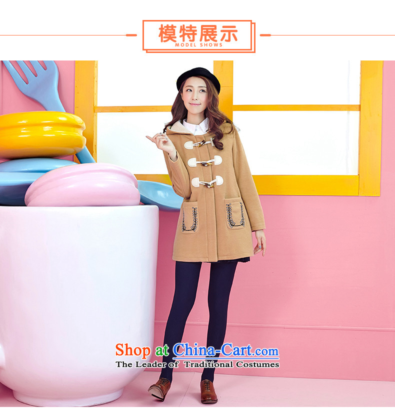 The Korean version of plain preppy girls in 2015 winter long horns Clip Cap Gross Gross?? a wool coat students Jacket Card its XL Photo, prices, brand platters! The elections are supplied in the national character of distribution, so action, buy now enjoy more preferential! As soon as possible.