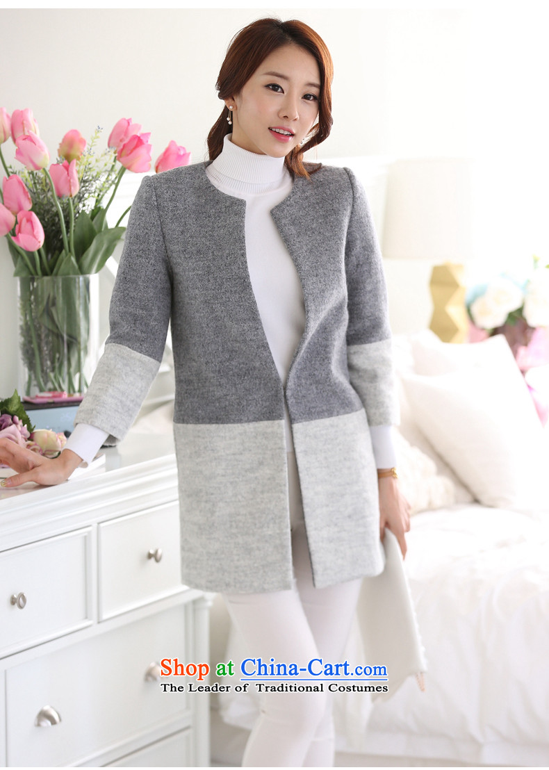 Rabbit 2015 new Gazelle Wolf Fall/Winter Collections in the Korean version of the Women's Long Sleeve 9 to the gross? a wool coat jacket Blue M picture, prices, brand platters! The elections are supplied in the national character of distribution, so action, buy now enjoy more preferential! As soon as possible.