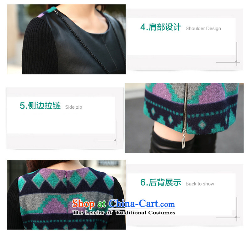  2015 Autumn and Winter Song Of Kwai women forming the long-sleeved gross dresses in this long thin large number of Sau San video female K388 green L picture, prices, brand platters! The elections are supplied in the national character of distribution, so action, buy now enjoy more preferential! As soon as possible.