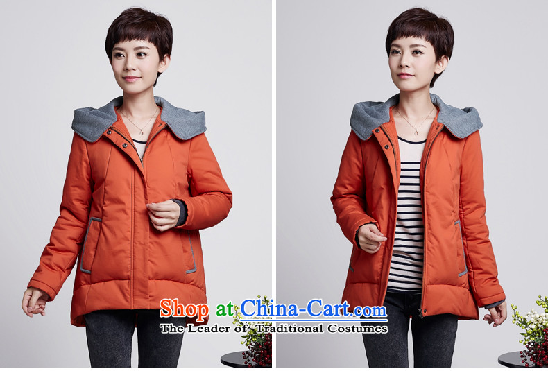 Hundred Li Ying 2015 autumn and winter new Korean large cotton robe relaxd warm video thin cotton coat short of Winter Female jackets navy 4XL- recommendations 160-175 catty picture, prices, brand platters! The elections are supplied in the national character of distribution, so action, buy now enjoy more preferential! As soon as possible.