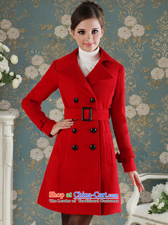 The value of the new 2015 Winter Female luxury red double-equipped with waistband gross coats red jacket? L picture, prices, brand platters! The elections are supplied in the national character of distribution, so action, buy now enjoy more preferential! As soon as possible.