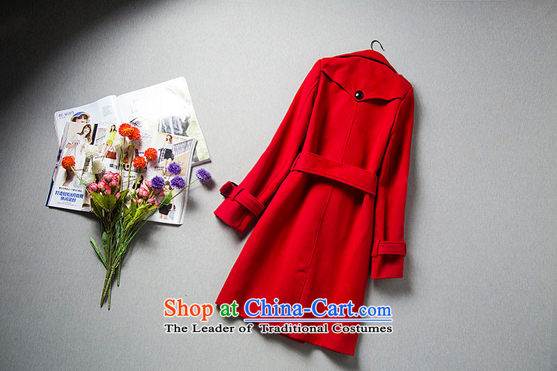 The value of the new 2015 Winter Female luxury red double-equipped with waistband gross coats red jacket? L picture, prices, brand platters! The elections are supplied in the national character of distribution, so action, buy now enjoy more preferential! As soon as possible.