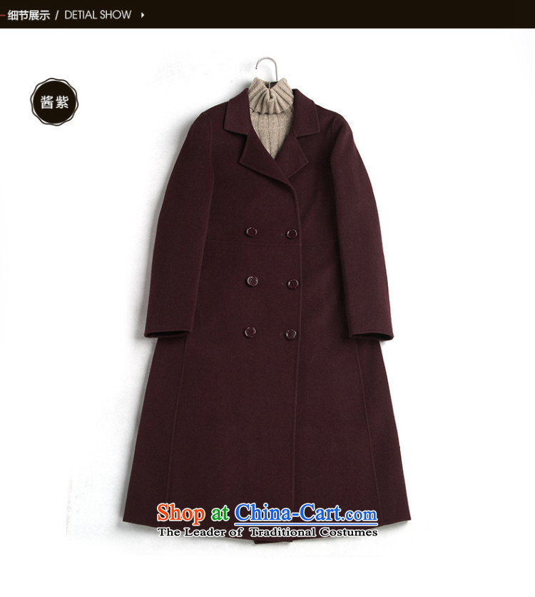 Ho Pui 2015 autumn and winter new two-sided woolen coat, double-long hair? jacket a wool coat female sauce purple XXL picture, prices, brand platters! The elections are supplied in the national character of distribution, so action, buy now enjoy more preferential! As soon as possible.