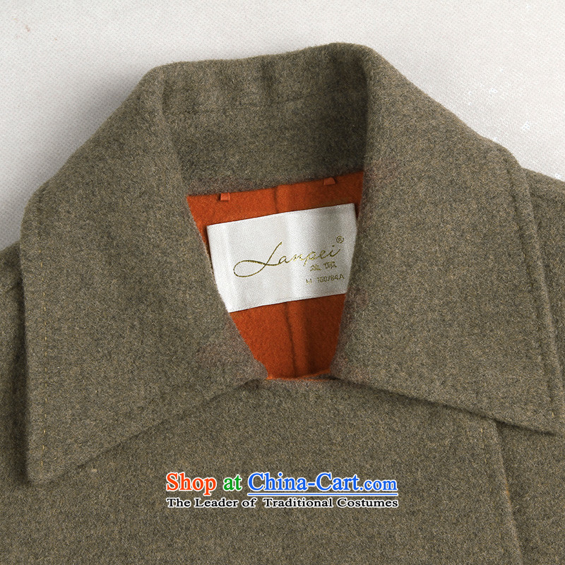 In the autumn of 2015, Pei new replacing duplex cashmere overcoat girl in long hair? wool coat a wool coat light coffee-colored , L, Lan (lanpei Pei) , , , shopping on the Internet