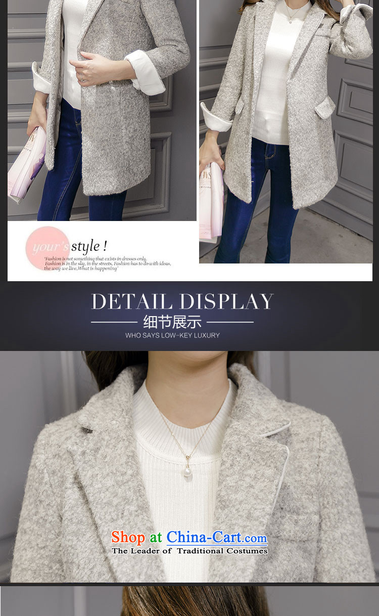 More than HIV micro- 2015 autumn and winter new Korean trendy code women lapel a wool coat in the long hair of Sau San? female picture color jacket L picture, prices, brand platters! The elections are supplied in the national character of distribution, so action, buy now enjoy more preferential! As soon as possible.