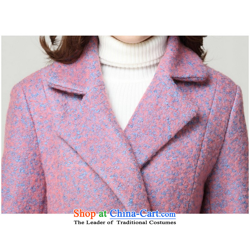 C.o.d. thick girls' woolen coats 2015 NEW? winter thick jacket in long cardigan to xl windbreaker jacket coat with a light purple 5XL approximately 155-170, Hazel (QIANYAZI constitution) , , , shopping on the Internet