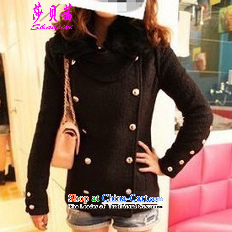 Elizabeth Bessie 2015 winter clothing new Korean and trendy Sau San small Maomao code short of a wool coat jacket pink M Windsor Bessie shabeixi () , , , shopping on the Internet