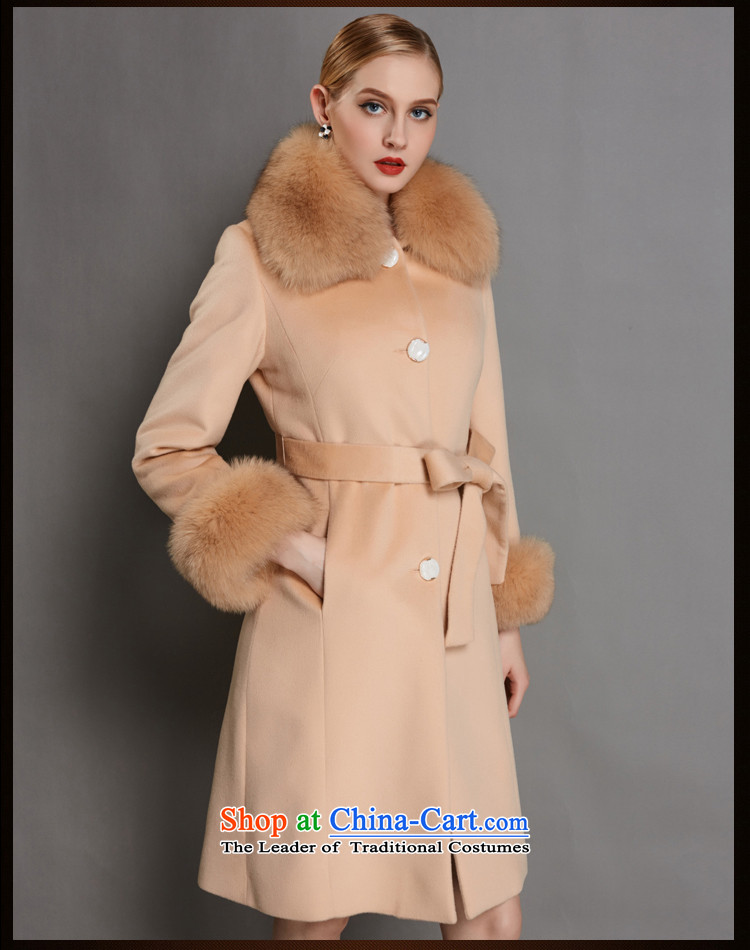 C.o.d. l-woo and purchase high-end women 2015 winter clothing new fox collar Cashmere wool coat gross sleeve and overcome coats gross? wine red L picture, prices, brand platters! The elections are supplied in the national character of distribution, so action, buy now enjoy more preferential! As soon as possible.