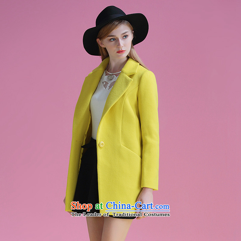 Ms Audrey Eu xivi xin gross? Women 2015 winter coats the new Korean fashion, long, thick a jacket Sau San Y754113 yellow S, Xin Wei , , , shopping on the Internet