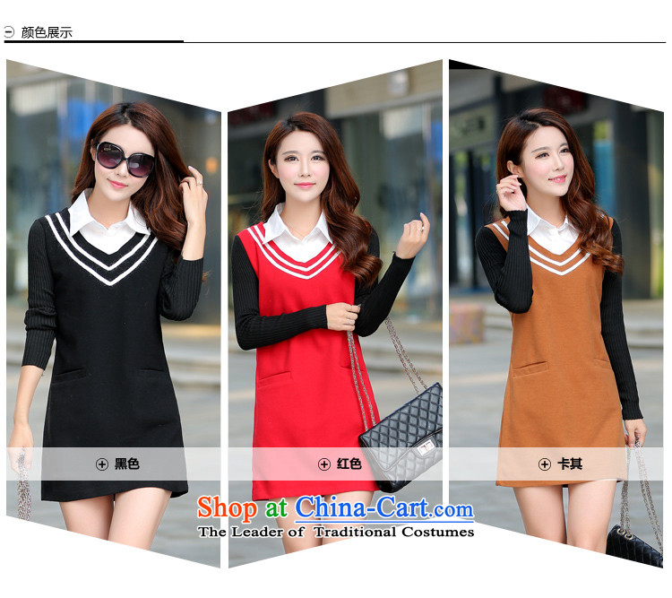 Gigi Lai Ki 2015 Autumn won with new larger female thick MM loose video thin dresses 950 Black XXXL picture, prices, brand platters! The elections are supplied in the national character of distribution, so action, buy now enjoy more preferential! As soon as possible.