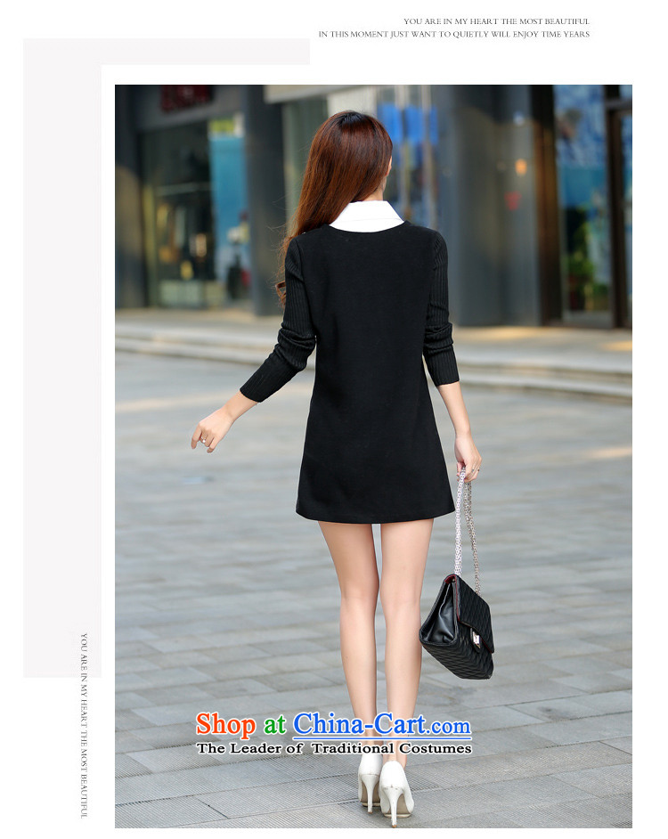 Gigi Lai Ki 2015 Autumn won with new larger female thick MM loose video thin dresses 950 Black XXXL picture, prices, brand platters! The elections are supplied in the national character of distribution, so action, buy now enjoy more preferential! As soon as possible.