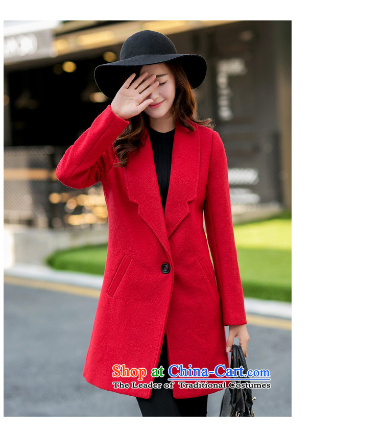 Noblesse oblige the Ami gross? 2015 autumn and winter coats female new stylish medium to long term, a wool coat jacket female N321 PURPLE L picture, prices, brand platters! The elections are supplied in the national character of distribution, so action, buy now enjoy more preferential! As soon as possible.