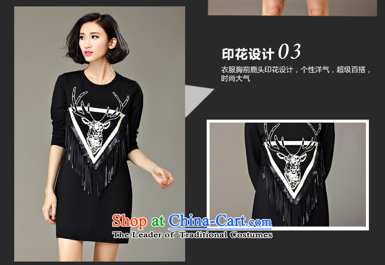 Hee-M 2015 MM thick larger Fall/Winter Collections new thick sister dresses to increase the burden on women who 200 graphics thin, black , prices, Photo 2XL brand platters! The elections are supplied in the national character of distribution, so action, buy now enjoy more preferential! As soon as possible.