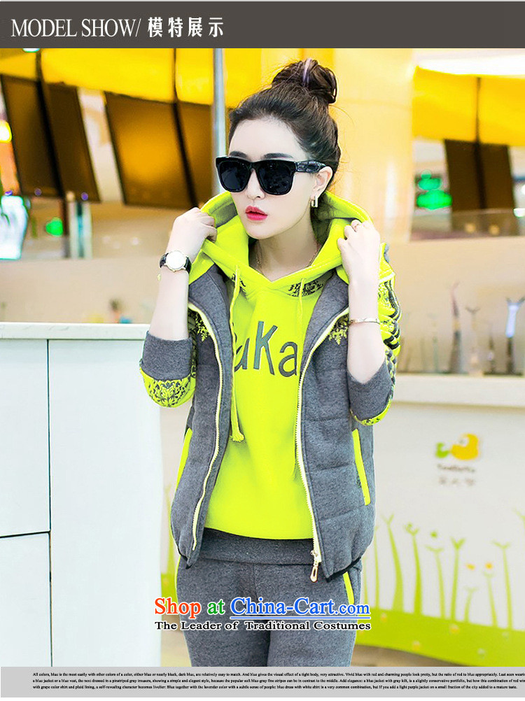 The city of sports and leisure suite 2015 Korean sweater kits thick plus lint-free of autumn and winter video thin women black XXXL picture, prices, brand platters! The elections are supplied in the national character of distribution, so action, buy now enjoy more preferential! As soon as possible.