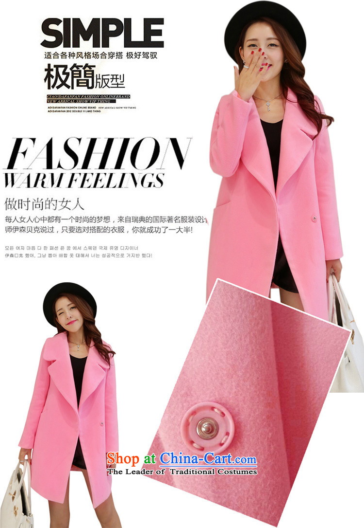 Great poem of 2015 Women's winter coats on new)? female new coats female long-sleeved gross? a jacket coat in the medium to long term, of the female pink (thick cotton plus fare is not)M picture, prices, brand platters! The elections are supplied in the national character of distribution, so action, buy now enjoy more preferential! As soon as possible.