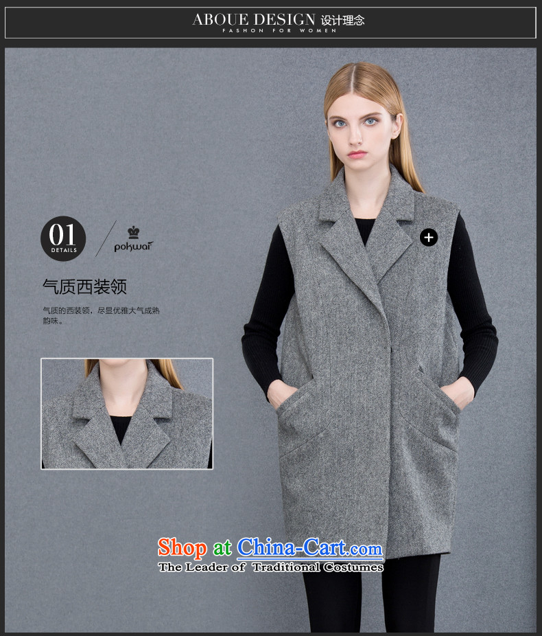 The Hon Audrey Eu Yuet-yung 2015 9POKWAI/ autumn and winter original design of Europe and the dark green short of the amount? coats gray M picture, prices, brand platters! The elections are supplied in the national character of distribution, so action, buy now enjoy more preferential! As soon as possible.