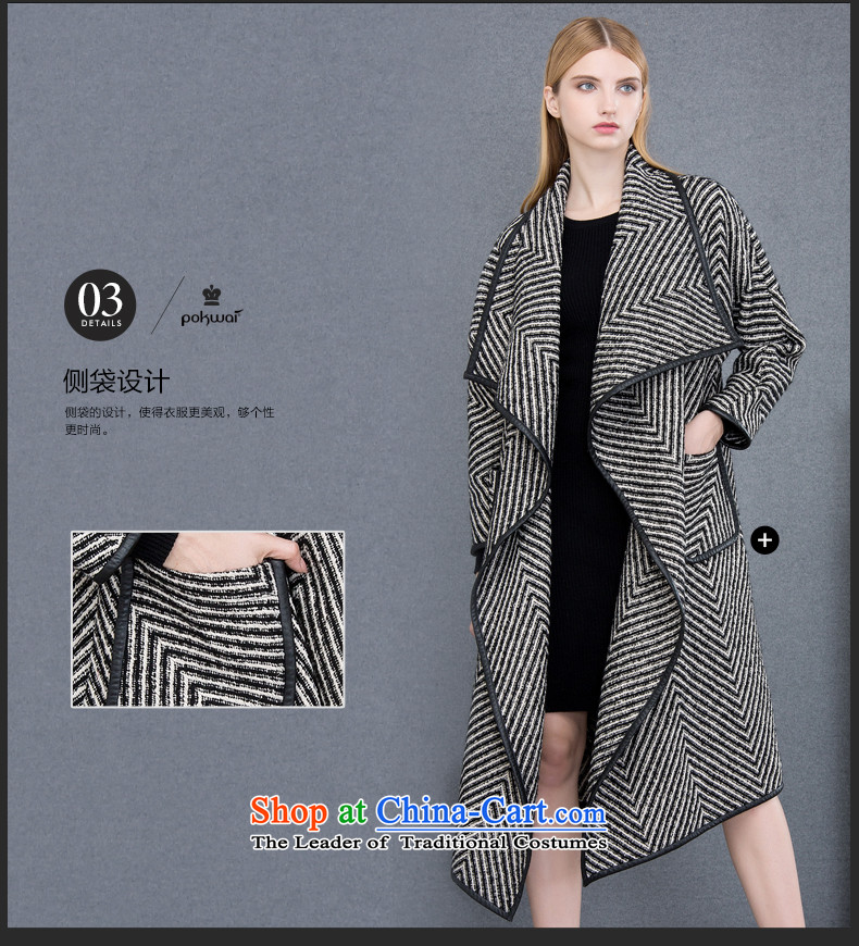 The Hon Audrey Eu Yuet-yung 2015 9POKWAI/ winter clothing new western lapel color plane collision with a long hair? Black and White Picture S JACKET, prices, brand platters! The elections are supplied in the national character of distribution, so action, buy now enjoy more preferential! As soon as possible.