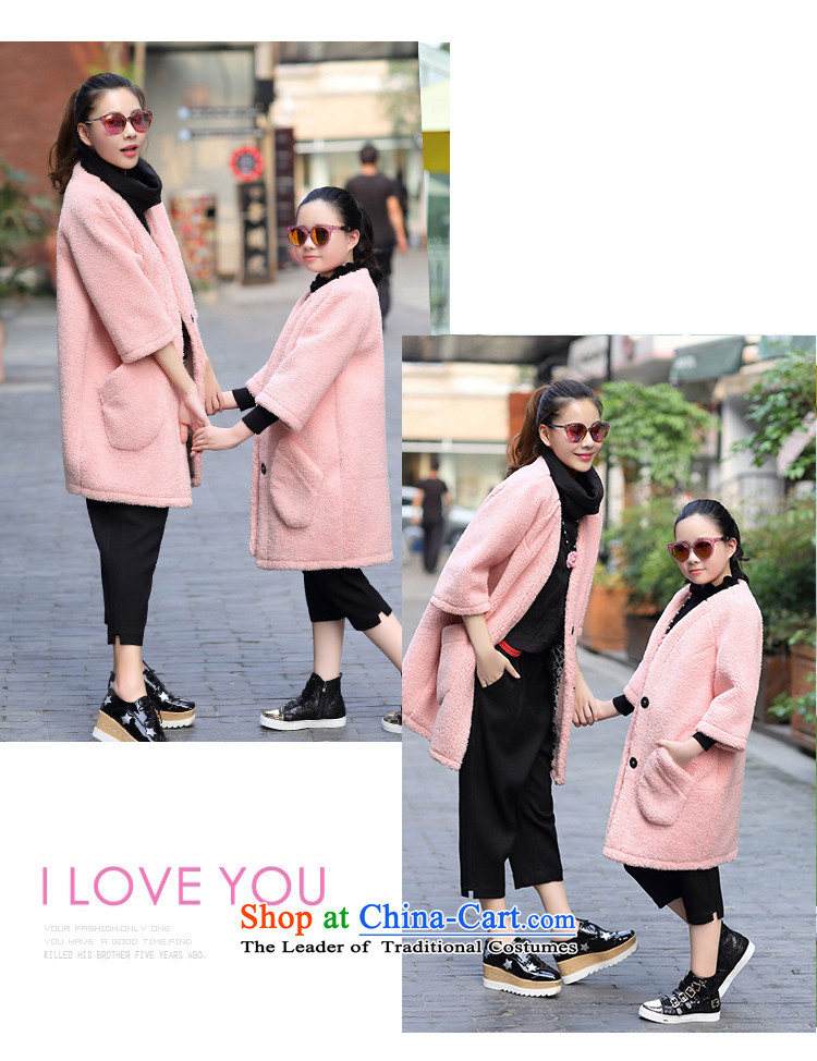 The Champs Elysees Honey Love 2015 autumn and winter new parent-child replace Ms. Lamb Wool coat short of liberal? leisure sweet air 7 cuff a wool coat m white baby XL Photo, prices, brand platters! The elections are supplied in the national character of distribution, so action, buy now enjoy more preferential! As soon as possible.