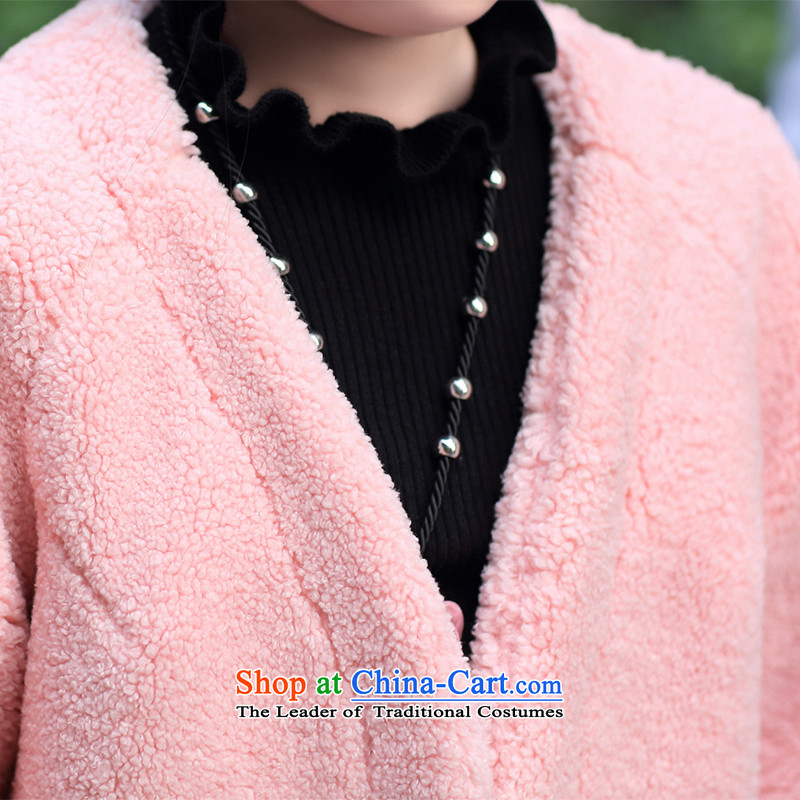 The Champs Elysees Honey Love 2015 autumn and winter new parent-child replace Ms. Lamb Wool coat short of liberal? leisure sweet air 7 cuff a wool coat m white baby XL, incense Love (XIANGAIMI honey) , , , shopping on the Internet