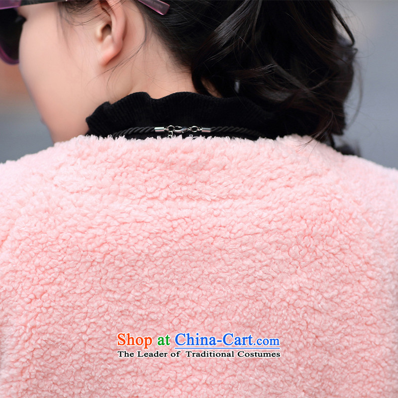 The Champs Elysees Honey Love 2015 autumn and winter new parent-child replace Ms. Lamb Wool coat short of liberal? leisure sweet air 7 cuff a wool coat m white baby XL, incense Love (XIANGAIMI honey) , , , shopping on the Internet