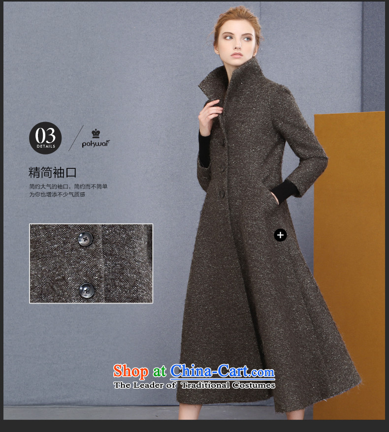 The Hon Audrey Eu Yuet-yung 2015 9POKWAI/ autumn and winter western original design long hair? coats gray M picture, prices, brand platters! The elections are supplied in the national character of distribution, so action, buy now enjoy more preferential! As soon as possible.