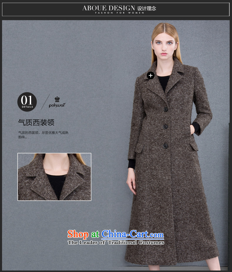 The Hon Audrey Eu Yuet-yung 2015 9POKWAI/ autumn and winter Western big original design long hair? coats gray M picture, prices, brand platters! The elections are supplied in the national character of distribution, so action, buy now enjoy more preferential! As soon as possible.