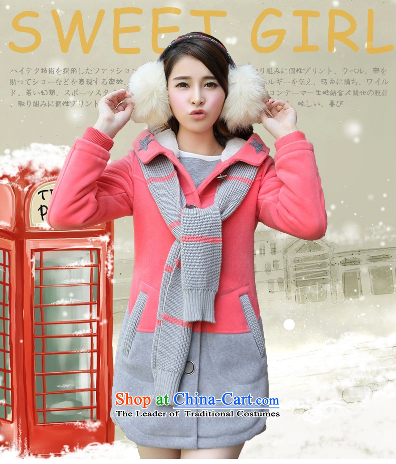 This diffuse girls winter 2015 new) long hair? Jacket Korea Sau San edition of secondary school students with cap lovely thick coat gentlewoman cloak? Blue M picture, prices, brand platters! The elections are supplied in the national character of distribution, so action, buy now enjoy more preferential! As soon as possible.