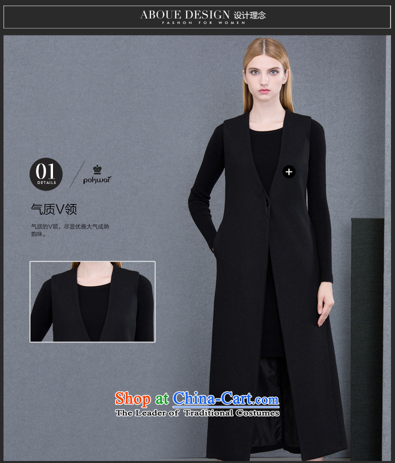 The Hon Audrey Eu Yuet-yung 2015 9POKWAI/ autumn and winter original design of Europe and the black sleeveless jacket black M Gross? Picture, prices, brand platters! The elections are supplied in the national character of distribution, so action, buy now enjoy more preferential! As soon as possible.