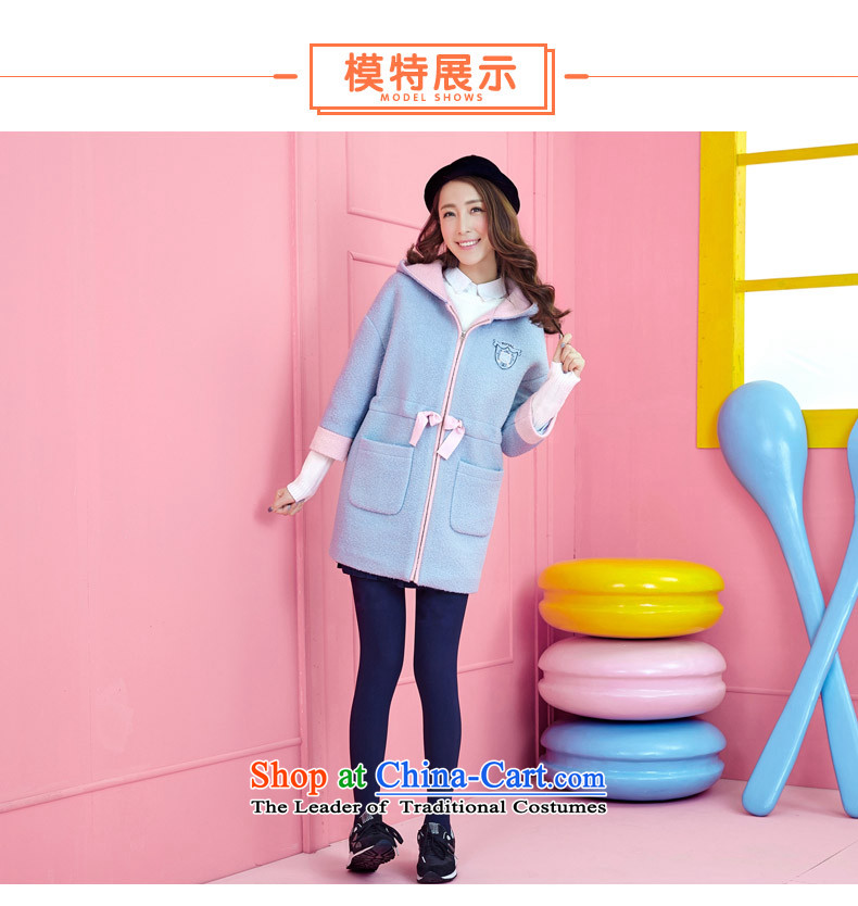 The litany of girls for winter 2015 new middle and high school girls coats that long wool?) with cap reinforcement a wool coat female light blue XL Photo, prices, brand platters! The elections are supplied in the national character of distribution, so action, buy now enjoy more preferential! As soon as possible.