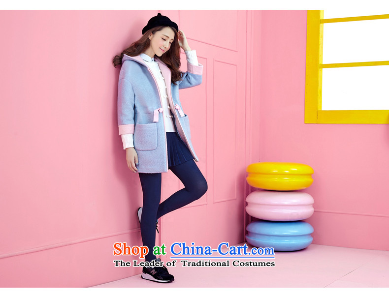 The litany of girls for winter 2015 new middle and high school girls coats that long wool?) with cap reinforcement a wool coat female light blue XL Photo, prices, brand platters! The elections are supplied in the national character of distribution, so action, buy now enjoy more preferential! As soon as possible.