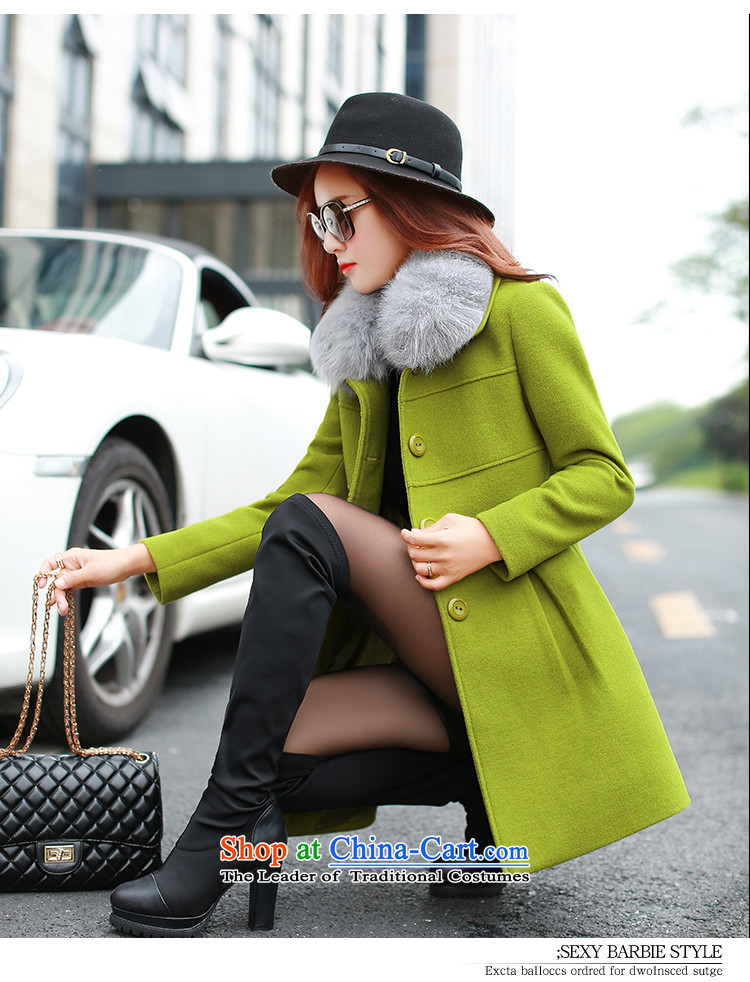 Yi Jin (epcen No. 2015), autumn and winter new products Women warm gross a wool coat FF5045 green XL Photo, prices, brand platters! The elections are supplied in the national character of distribution, so action, buy now enjoy more preferential! As soon as possible.