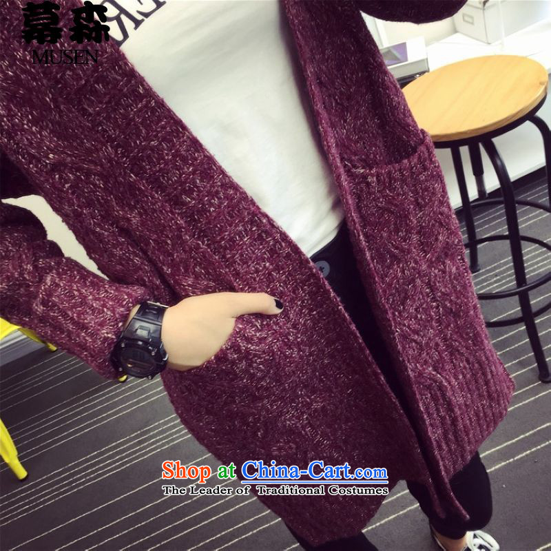 The 2015 Fall/Winter Collections sum to xl sweater jacket in long twist cardigan loose thick woolen sweater 200 catties can be wearing a purple are code, the sum has been pressed shopping on the Internet