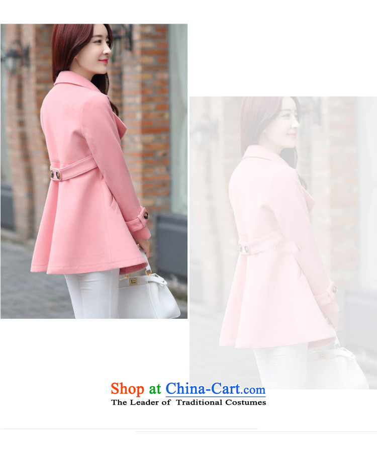 Nadia Chan Yuen autumn and winter new Korean Sau San video thin hair? 5895 female pink jacket coat L picture, prices, brand platters! The elections are supplied in the national character of distribution, so action, buy now enjoy more preferential! As soon as possible.