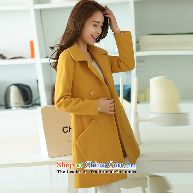Aloe vera, code blouses 2015 Fall/Winter Collections new expertise to increase gross mm coat female HY1291? Yellow , L, aloe vera HHAYYI () , , , shopping on the Internet