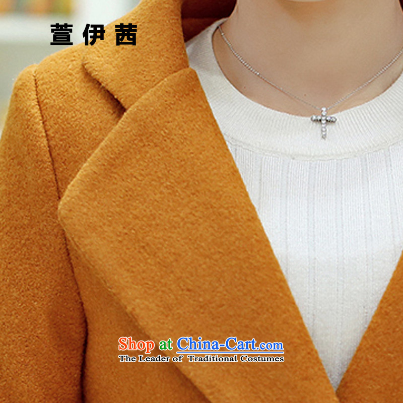 Xuan of sin 2015 autumn and winter new Korean loose video thin hair? coats female pure color lapel Stylish coat 803 green M, Mrs Rosanna Ure, Xuan shopping on the Internet has been pressed.