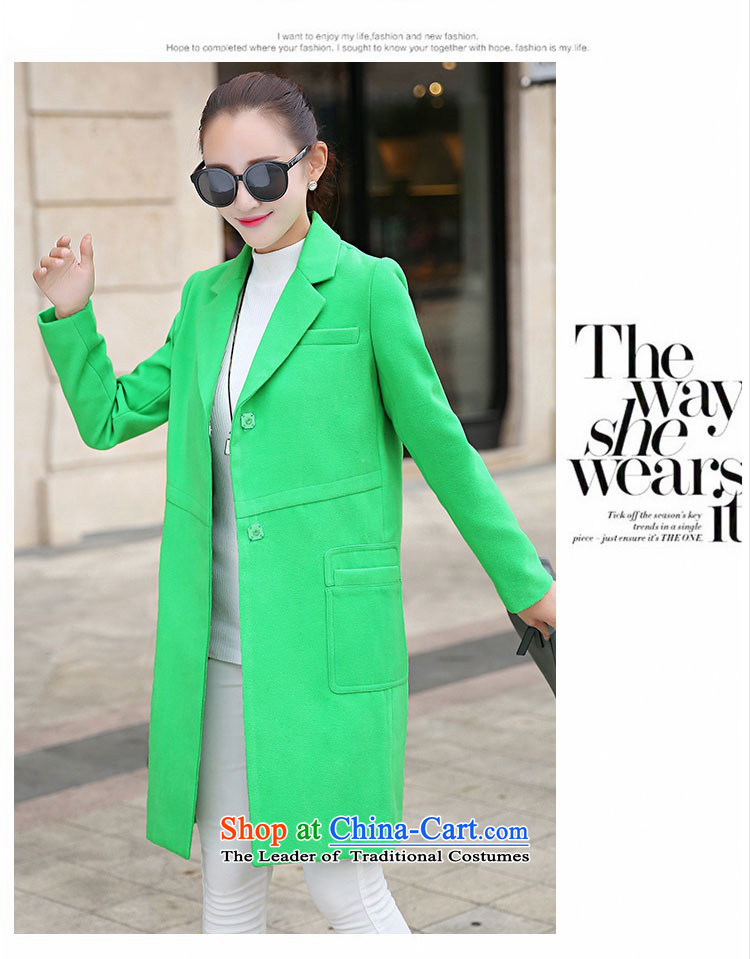 Gil Wo Ika 2015 autumn and winter new stylish ultra long suit for Sau San leisure wool a wool coat gross? female jacket Sleek and versatile Smoke Gray XL Photo, prices, brand platters! The elections are supplied in the national character of distribution, so action, buy now enjoy more preferential! As soon as possible.