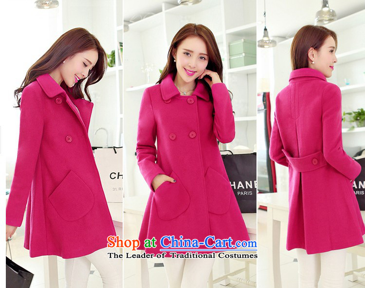 Euro 2015 yarn covered by the autumn and winter new gross jacket version won? long loose video thin coat cloak?? jacket women larger navy XXXL picture, prices, brand platters! The elections are supplied in the national character of distribution, so action, buy now enjoy more preferential! As soon as possible.
