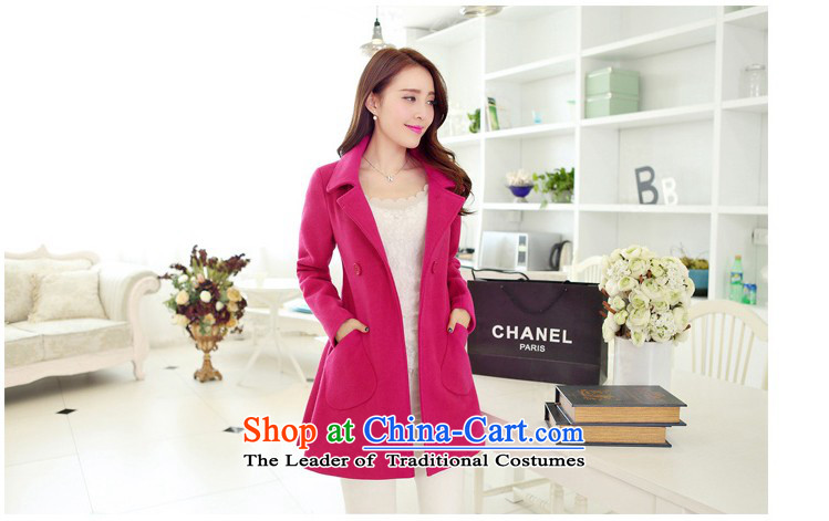Euro 2015 yarn covered by the autumn and winter new gross jacket version won? long loose video thin coat cloak?? jacket women larger navy XXXL picture, prices, brand platters! The elections are supplied in the national character of distribution, so action, buy now enjoy more preferential! As soon as possible.