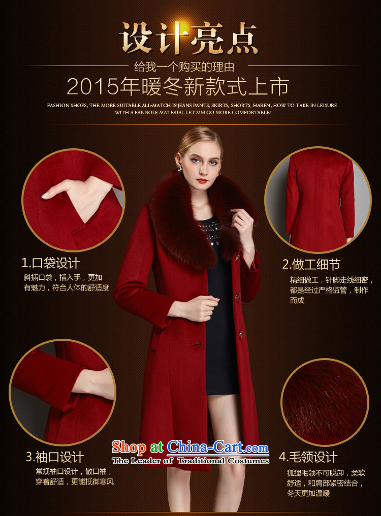 L-woo and purchase high-end women 2015 winter clothing new fox gross for coats and overcome women Cashmere wool long sleeves female gross coats wine red XXXL? Picture, prices, brand platters! The elections are supplied in the national character of distribution, so action, buy now enjoy more preferential! As soon as possible.
