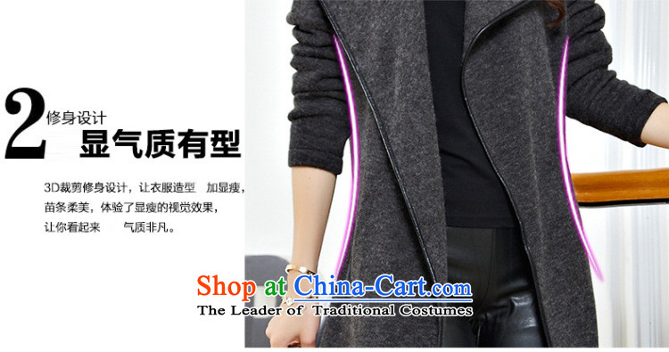 Morning to 2015 autumn and winter new plus hypertrophy code ladies casual jacket thick mm shawl small loose woolen coats mantle gross mantle gray 3XL(? recommendations 150-165¨catties) Picture, prices, brand platters! The elections are supplied in the national character of distribution, so action, buy now enjoy more preferential! As soon as possible.